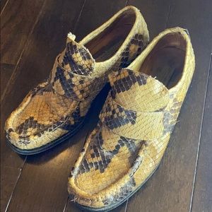 Vintage Snakeskin Loafers